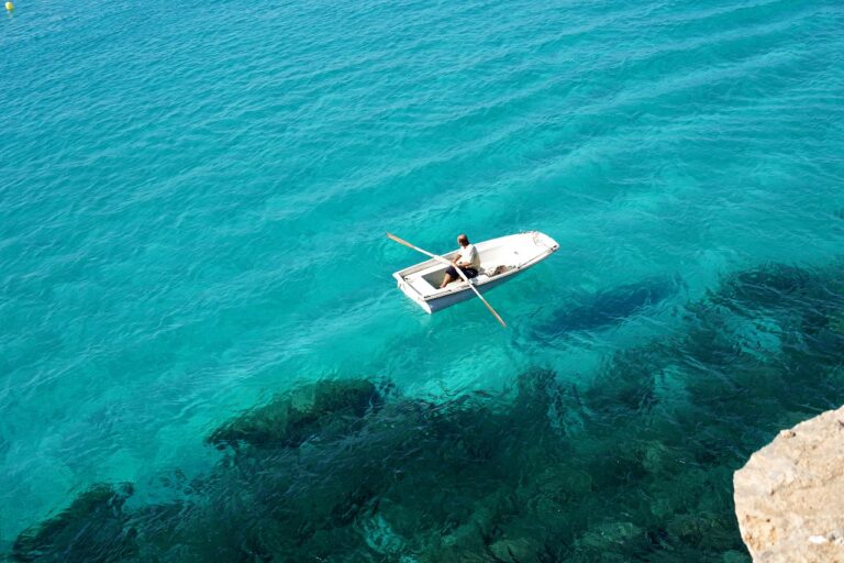 Boat in the beach at formentera